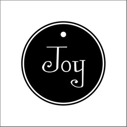 10 Tags refill JOY Curly design Black