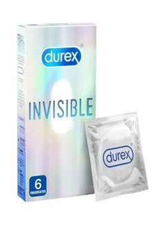 Durex Invisible 6 Condoms Extra Thin