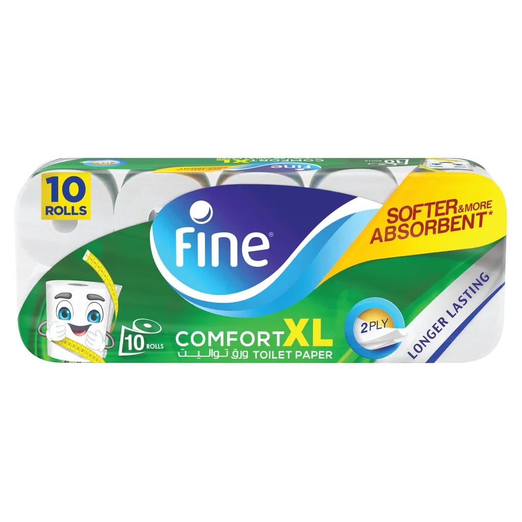Fine Comfort Xl Toilet Paper 2Ply 10Roll_0