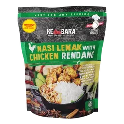 Nasi Lemak with Chicken Rendang (Without Food Warmer)