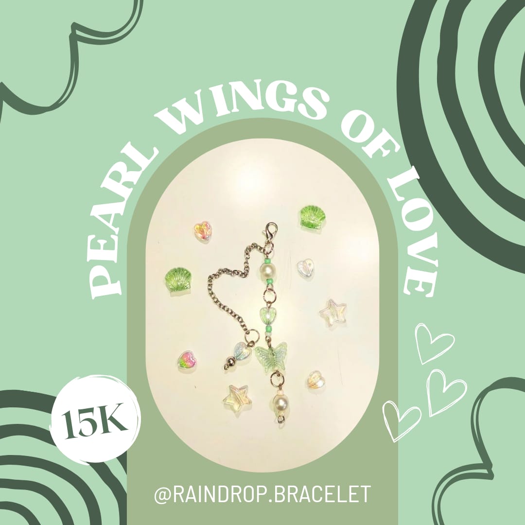 Pearl Wings of Love Keychain