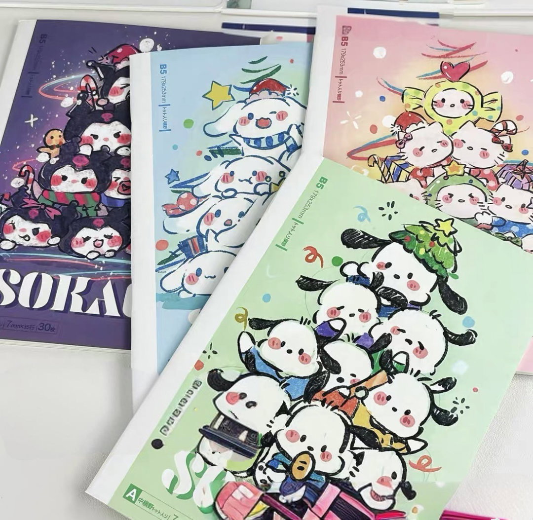 Sanrio Christmas Notebooks
