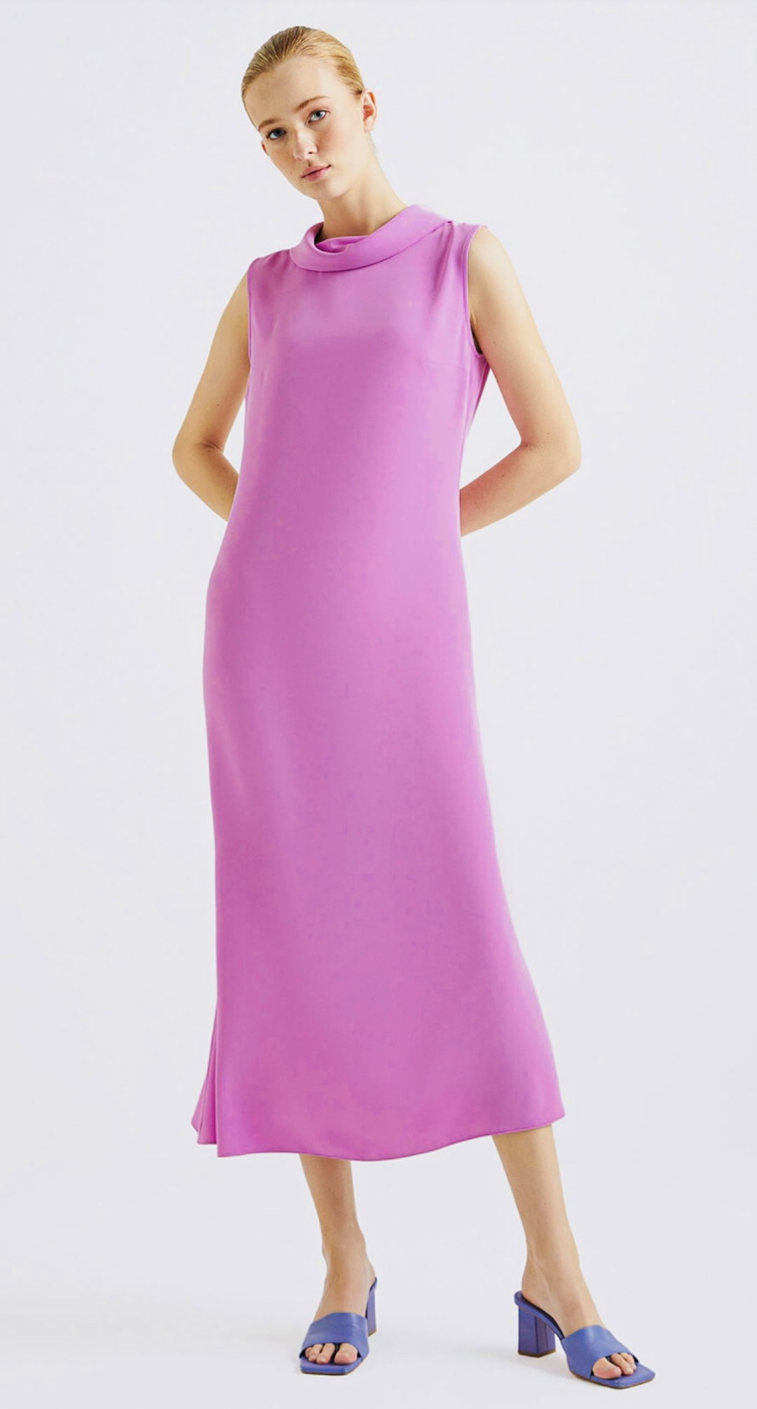 Wildrose cowl neck dress