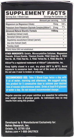 LIPO-6 BLACK DIURETIC 80 CAPSULES