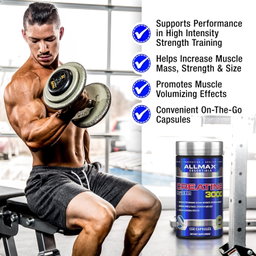 ALLMAX NUTRITION CREATINE 3000 120 CAPSULES
