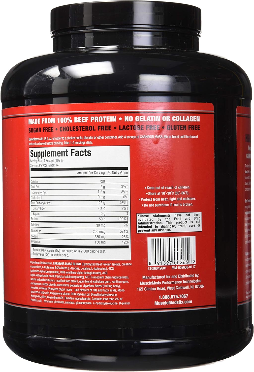 MUSCLEMEDS CARNIVOR MASS 6LBS VANILLA_2