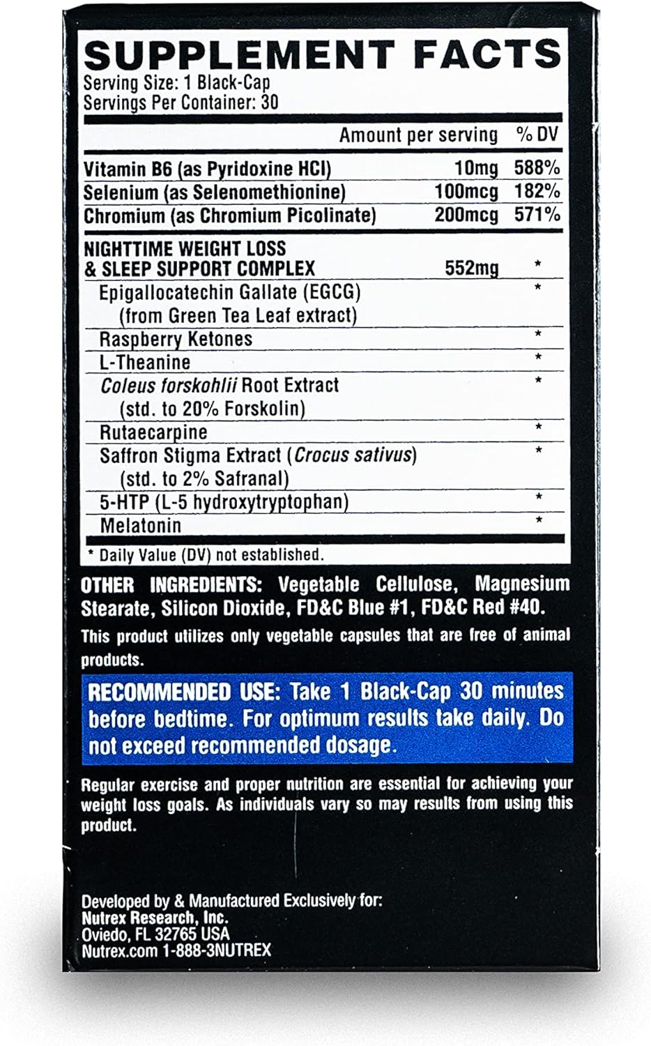 NUTREX LIPO-6 NIGHTTIME 30 CAPSULES_3