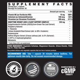 NUTREX LIPO-6 NIGHTTIME 30 CAPSULES