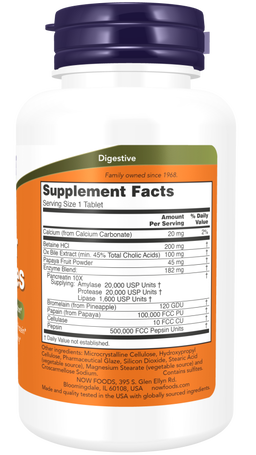 NOW FOODS SUPER ENZYMES 90 TABLETS