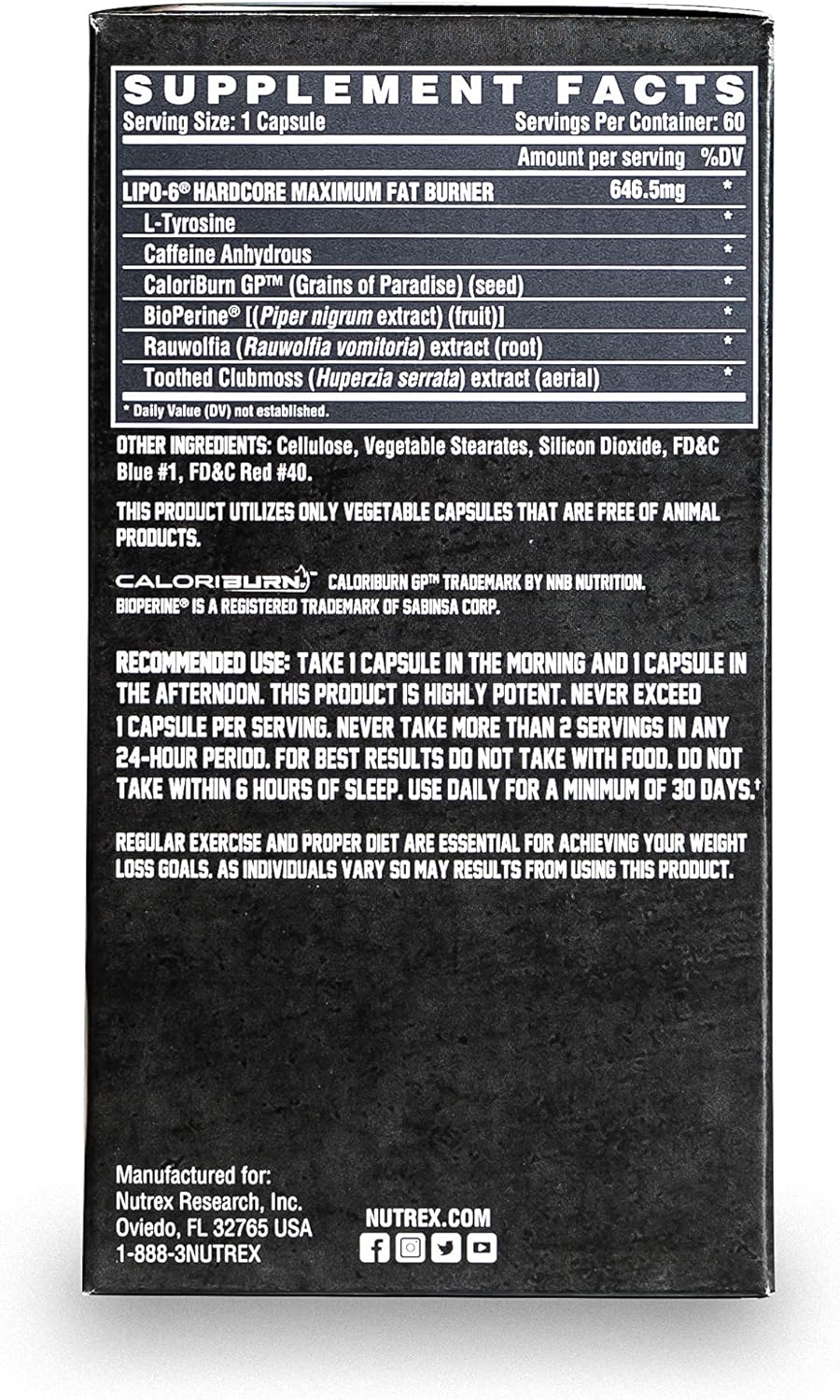 NUTREX LIPO-6 HARDCORE 60 CAPSULES_3