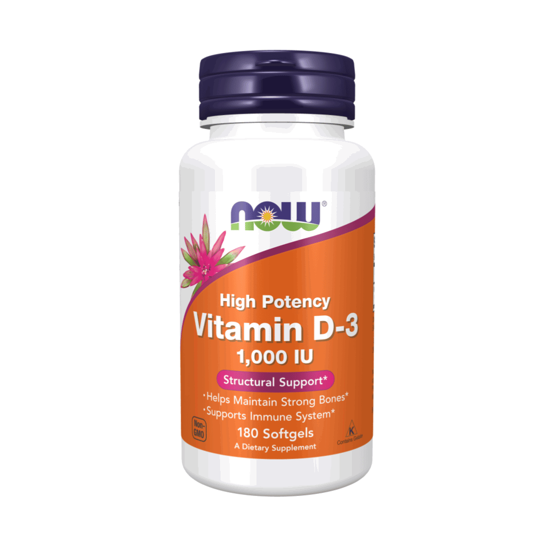 NOW VITAMIN D-3 1,000IU 180 SOFTGELS_0