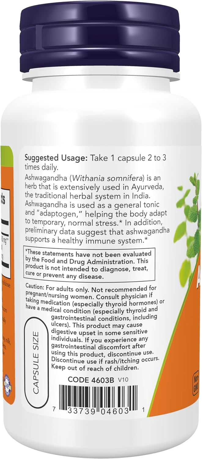 NOW FOODS ASHWAGANDHA EXTRACT 450MG 90 VCAPS_2