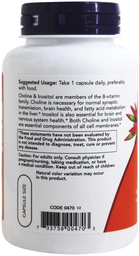 NOW CHOLINE & INOSITOL 500MG 100 VCAPS_3