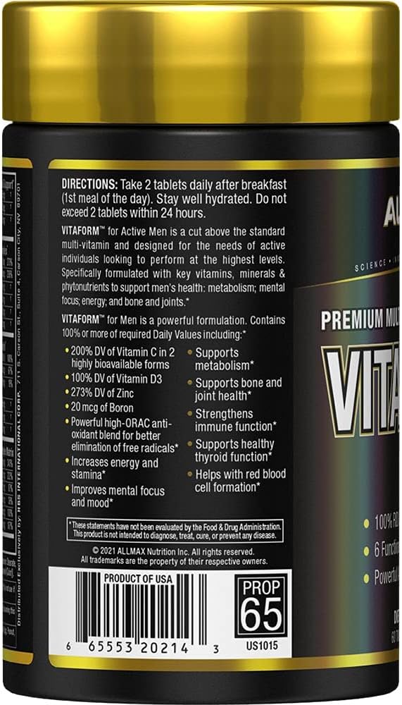 ALLMAX NUTRITION VITAFORM 60 TABLETS_1
