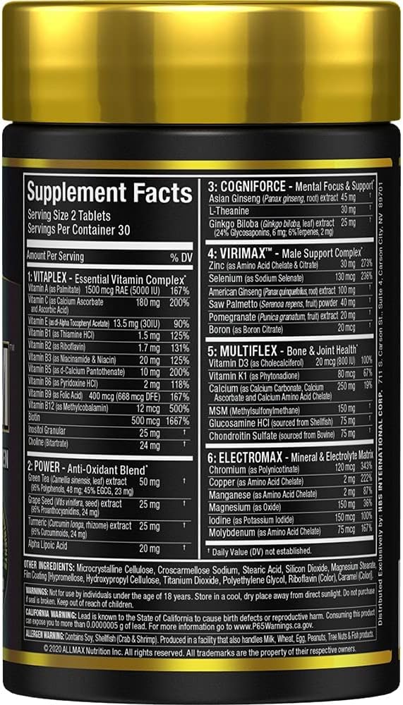ALLMAX NUTRITION VITAFORM 60 TABLETS_2
