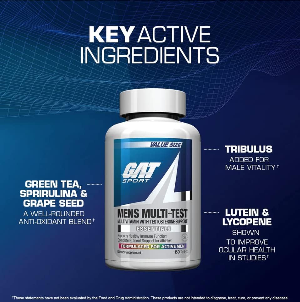 GAT SPORT MEN'S MULTI +TEST 60 TABLETS_4