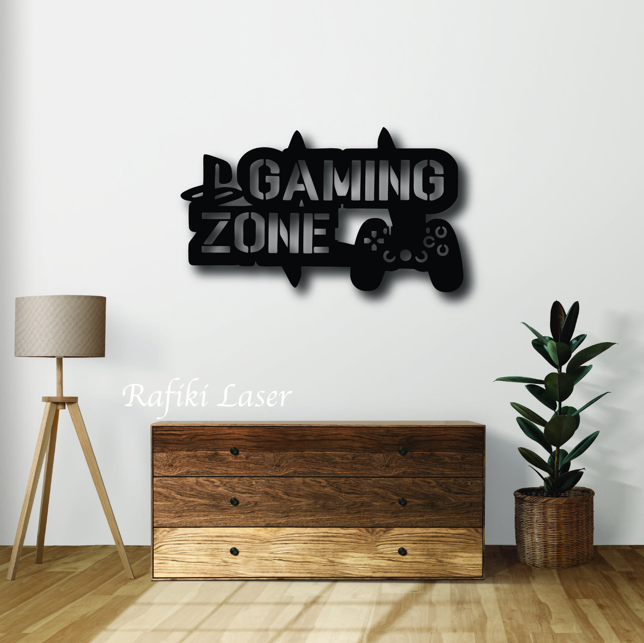 Playstation gaming zone Metal Wall Art Decor_0