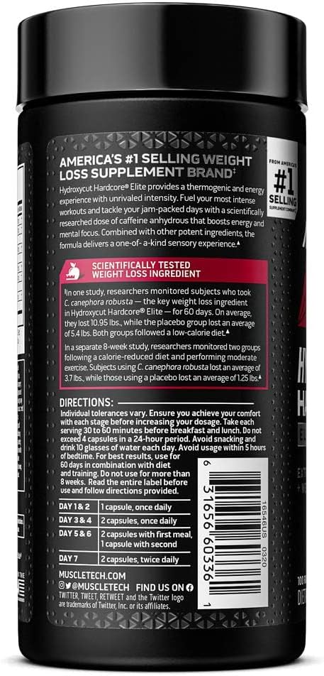 MUSCLETECH HYDROXYCUT HARDCORE ELITE 100 CAPSULES_3