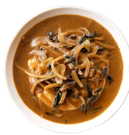 Mashed Potatoes with Mushroom Ragout