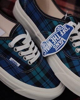 Vans Authentic 44 DX Anaheim Factory Plaid Blue Black