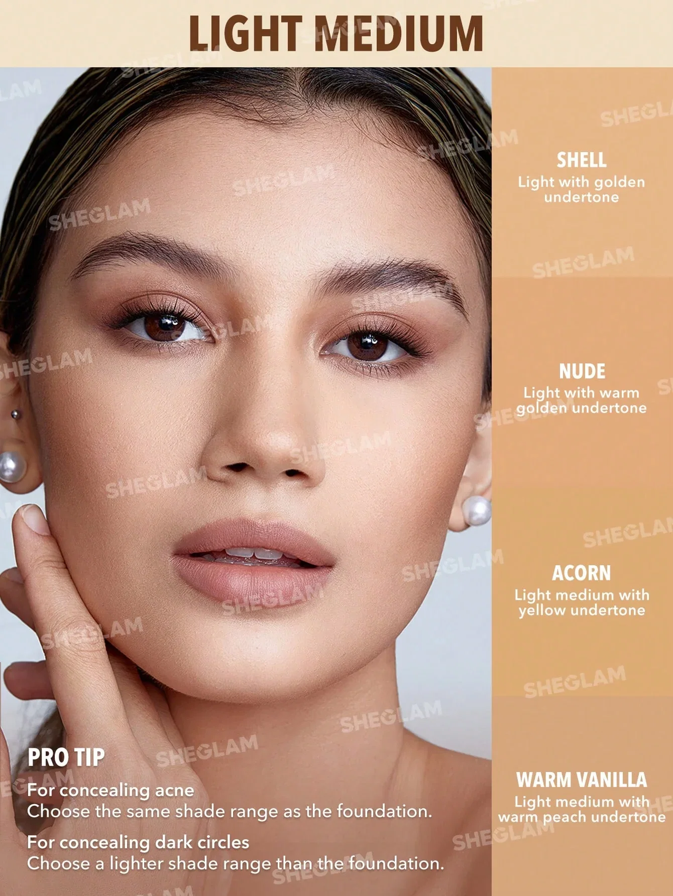 SHEGLAM Perfect Skin High Coverage Concealer - Warm Vanilla_2