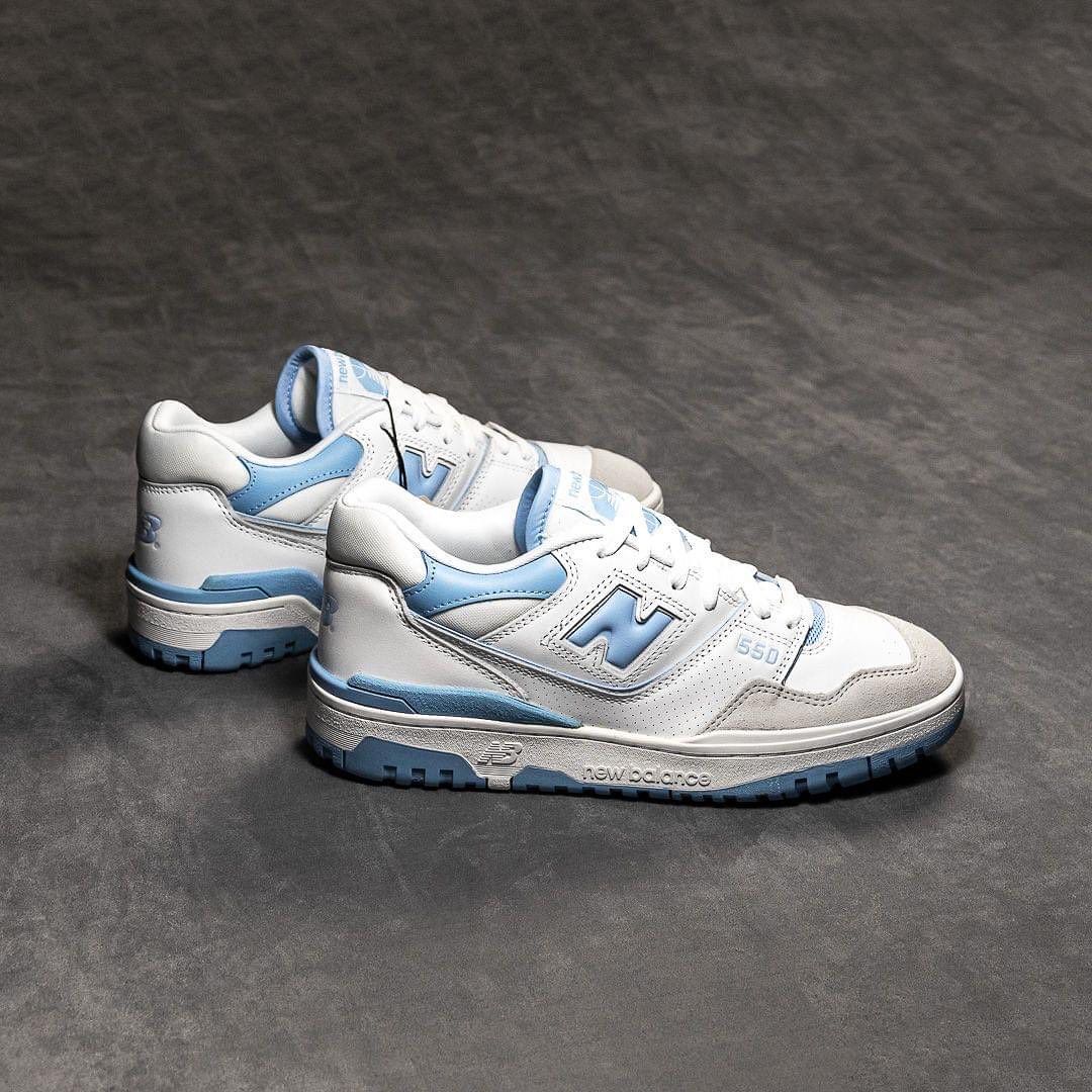New Balance 550 Sea Salt "Blue Haze,"