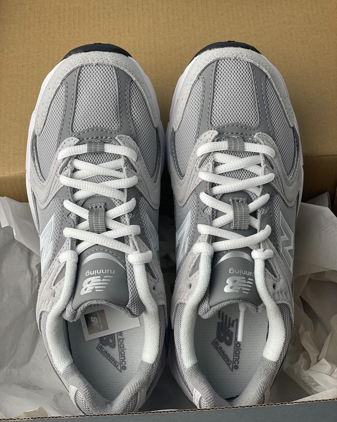New Balance 530 in "Raincloud Grey,"_2