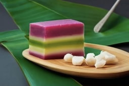 九层糕 (Steamed rainbow kueh)