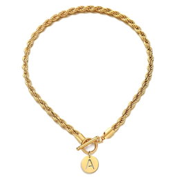 Rope Letter Chain - Gold