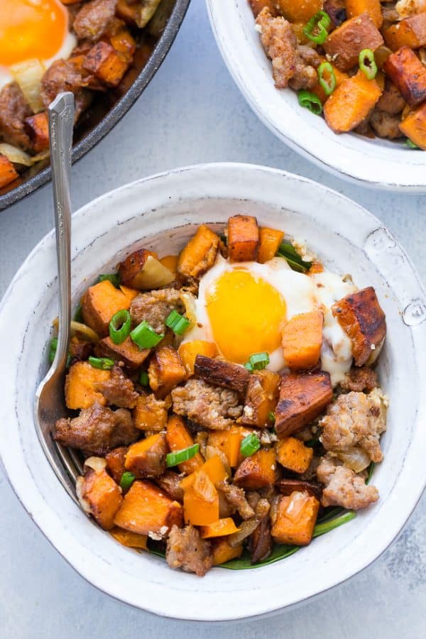 Sausage and Egg Sweet Potato Hash_0