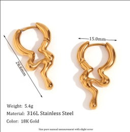 Liquid Gold Hoops