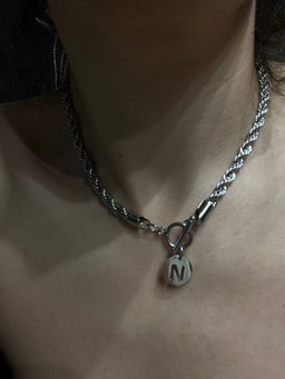 Rope Letter Chain - Silver