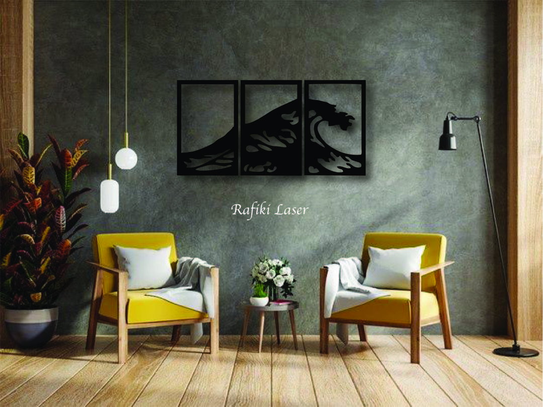 Waves Metal Wall Art Decor