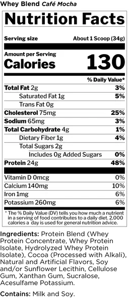 RULE 1 WHEY BLEND 2LBS CAFE MOCHA