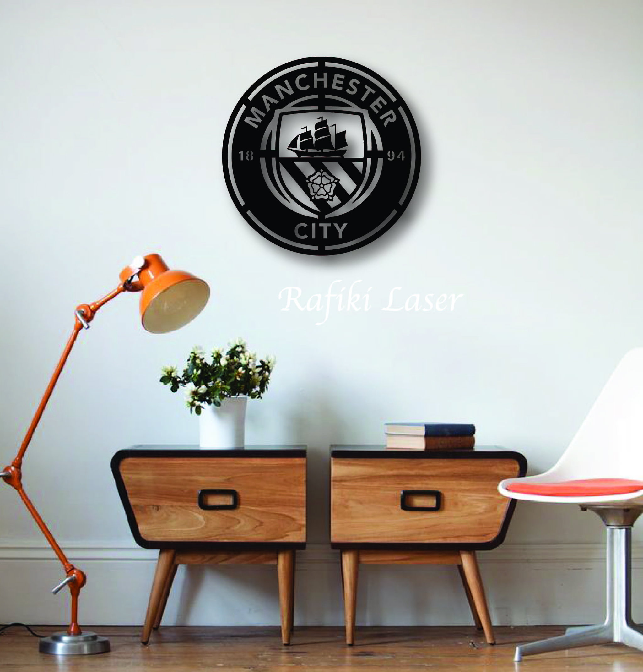 Manchester City Metal Wall Art Decor_0