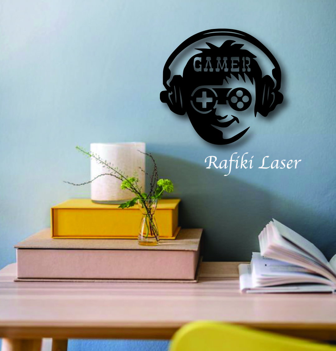 Gamer Metal Wall Art Decor