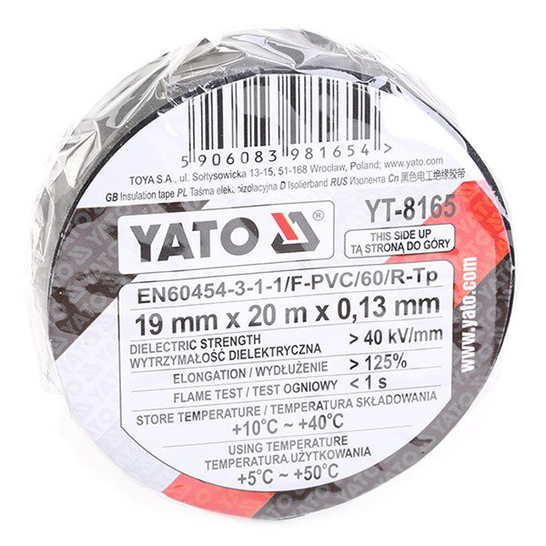 YATO ELECTRICAL INSUATION TAPE BLACK