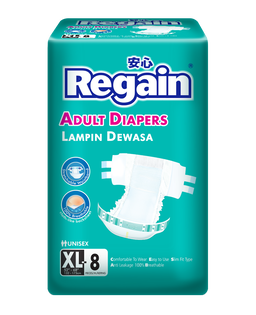 REGAIN ADULT DIAPERS XL8 X 6