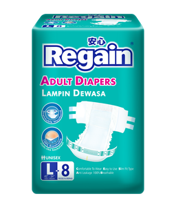 REGAIN ADULT DIAPERS L8 X 6