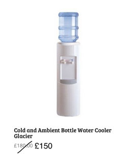White Water dispenser-Cold and Ambient plus 2 FREE Bottles of Water 