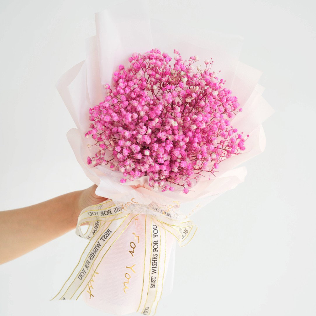 Pink Baby Breath Bouquet_0