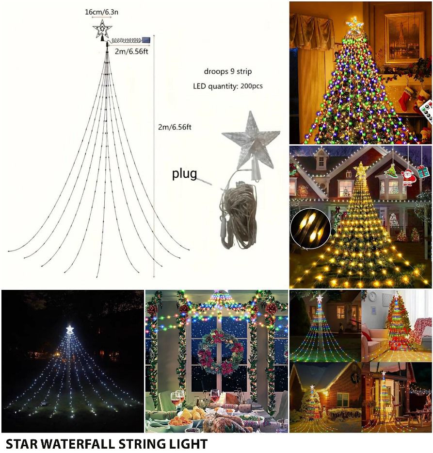 Star Waterfall Christmas Lights_0