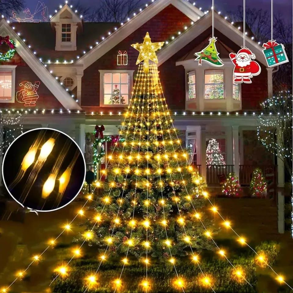 Star Waterfall Christmas Lights_1