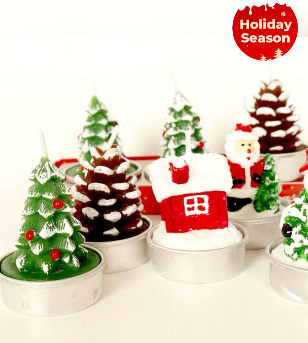 6 Pcs Christmas Candles_5