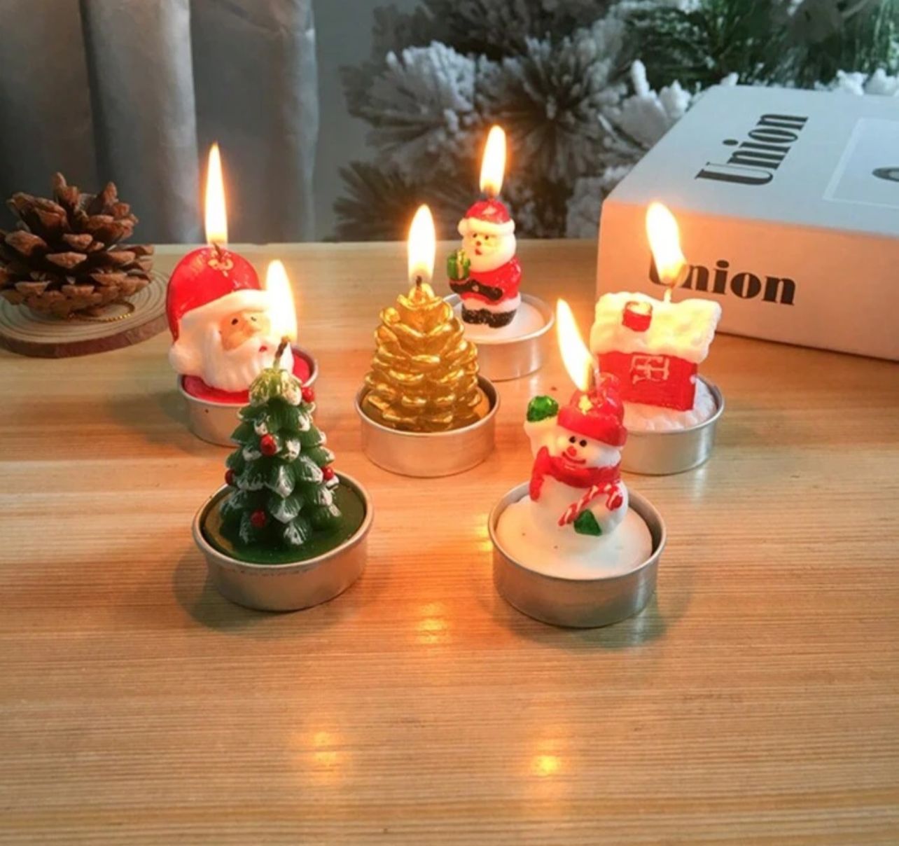 6 Pcs Christmas Candles_2