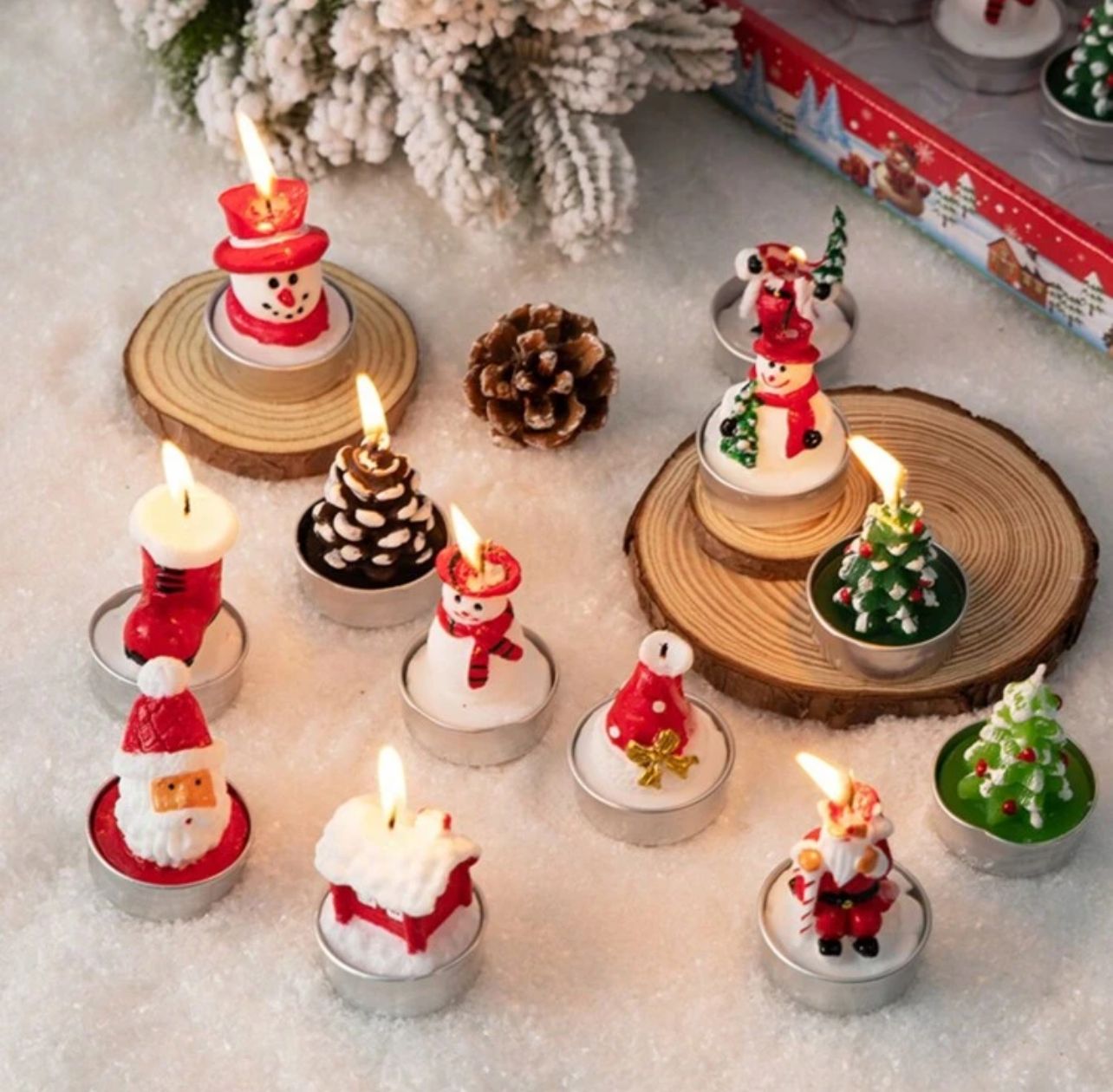 6 Pcs Christmas Candles_1