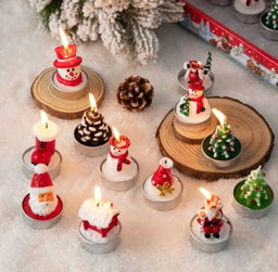 6 Pcs Christmas Candles