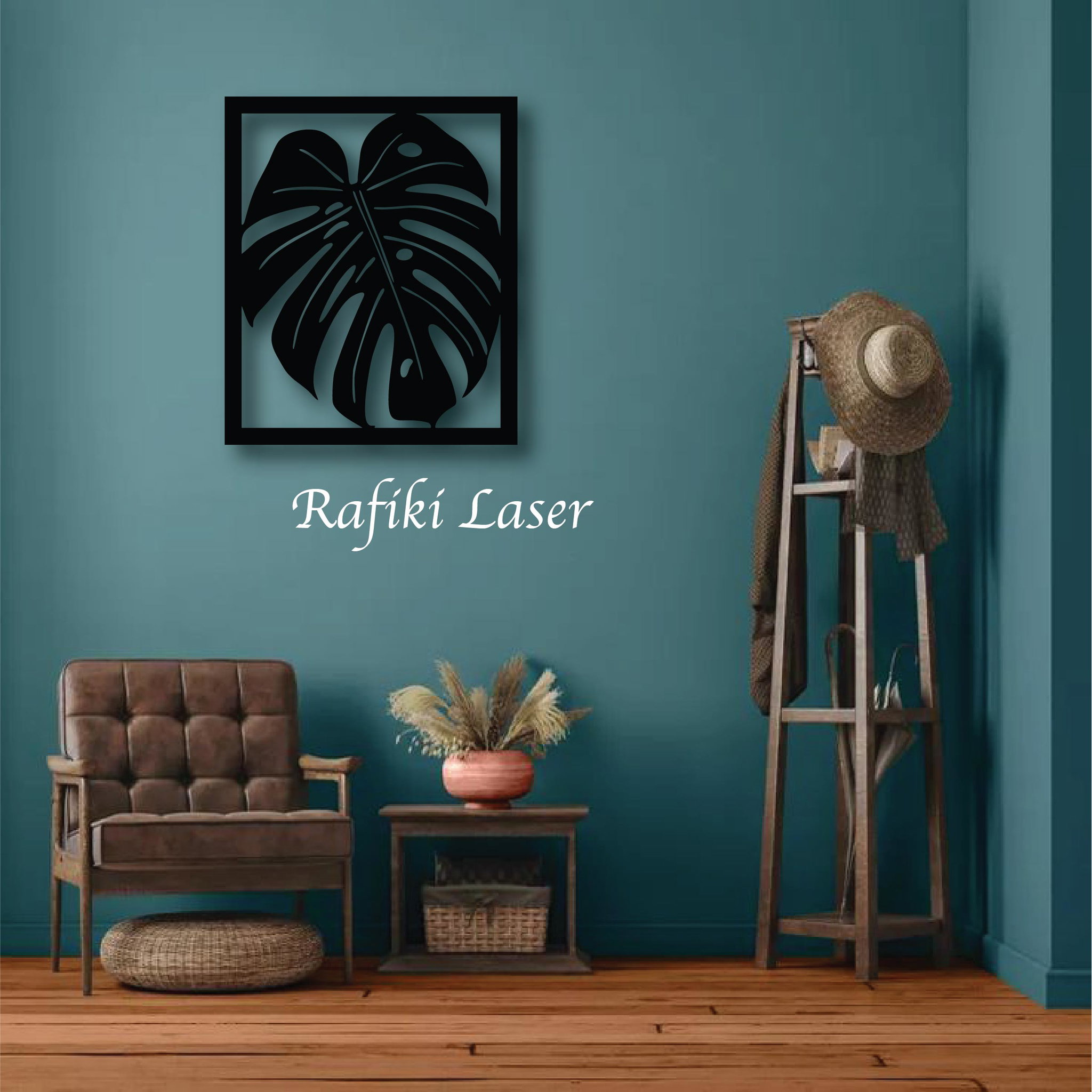 Leaf Metal Wall Art Decor_0