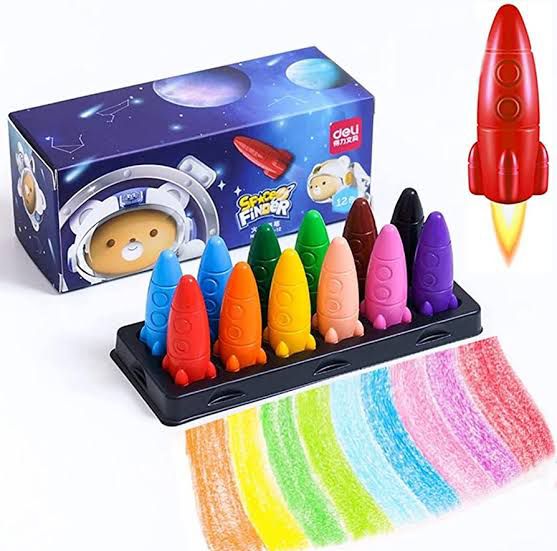 Spaceship Crayons 12 Pcs_1
