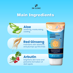 3W Clinic Intensive UV Suncream SPF50 PA +++ 70ml